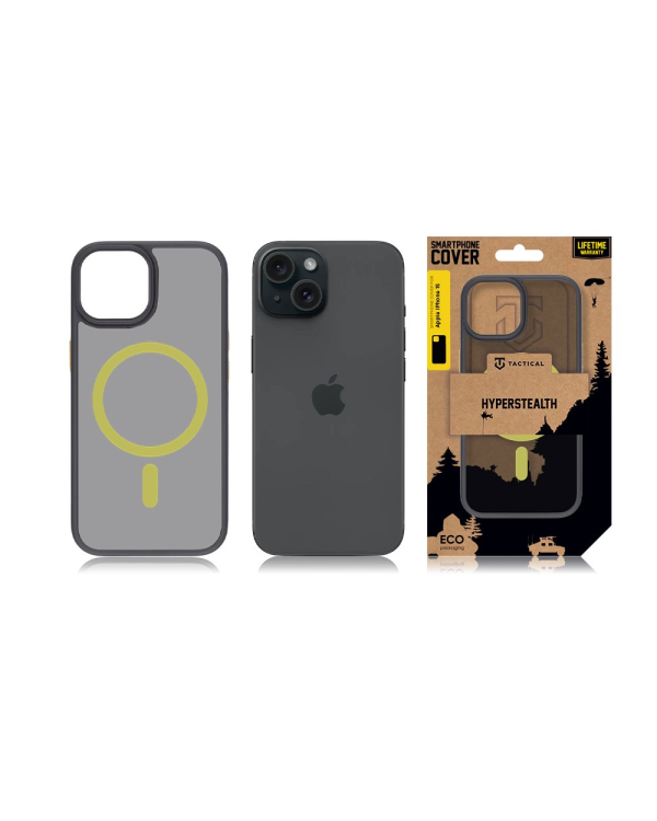 Дополнительное изображение книги «Tactical MagForce Hyperstealth 2.0 Cover for iPhone 15 Black|Yellow»