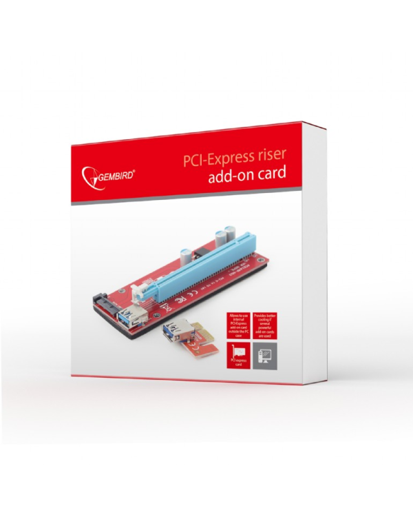 Дополнительная плата со стояком PCI-Express, питание SATA