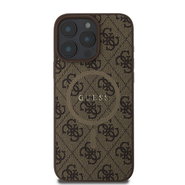 Чехол Guess GUHMP16LG4GFRW Magsafe для iPhone 16 Pro | коричневый