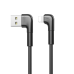 Remax USB - Lightning angled cable 2,1 A 1 m black (RC-014i black)