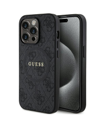 Guess GUHMP13XG4GFRK iPhone 13 Pro Max 6.7" czarny|black hardcase 4G Collection Leather Metal Logo MagSafe