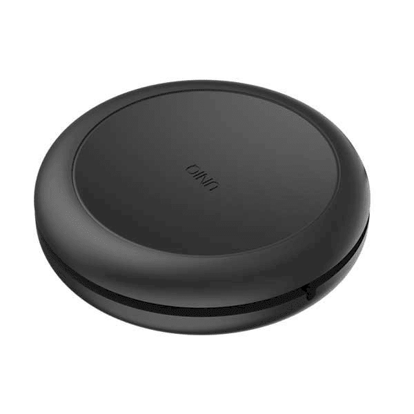 UNIQ MFI Halo Lightning 2.4A cable, retractable nylon 1.2m, black / midnight black