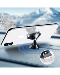 Wozinsky self-adhesive Universal Magnetic Car Mount Phone Holder for Dashboard black (WMH-05)