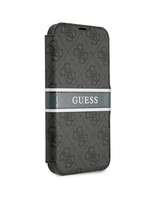 Guess GUBKP13S4GDGR iPhone 13 mini 5,4" szary|grey book 4G Stripe