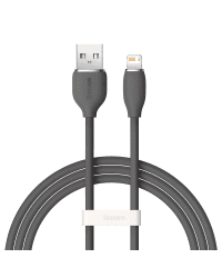 Baseus cable, USB cable - Lightning 2.4A length 1.2 m Jelly Liquid Silica Gel - black