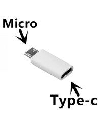 Fusion Адаптер Type-C на Micro USB  белый
