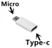 Fusion Адаптер Type-C на Micro USB  белый