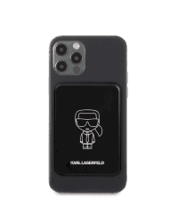 KLPBMSOIBK Karl Lagerfeld Outline Magnetic Powerbank 3000mAh Black