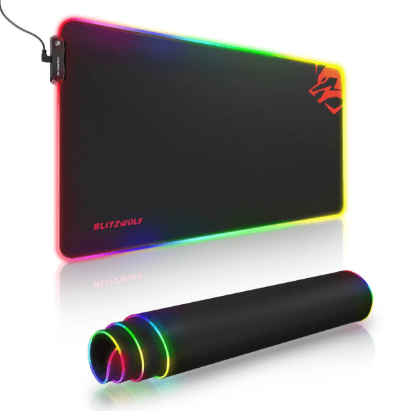 Обложка книги «RGB Gaming Mouse Pad Blitzwolf BW-MP1 (black)»