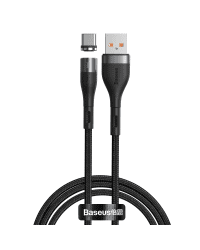 USB magnetic cable - USB-C Baseus Zinc 3A 1m (black)