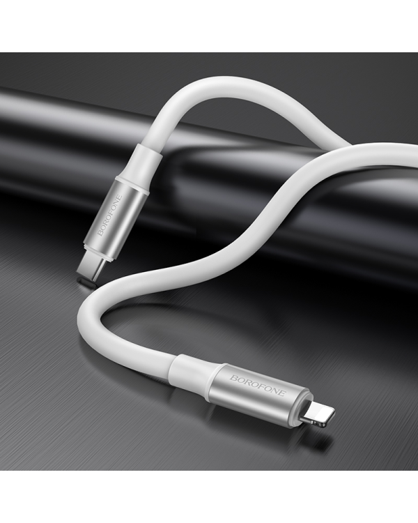 Кабель Borofone BX82 Bountiful - Type C to Lightning - PD 20W 1 метр белый