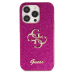 Guess GUHCP15XHG4SGU iPhone 15 Pro Max 6.7" фиолетовый жесткий чехол Glitter Script Big 4G
