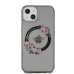 Guess PC|TPU Flowers Ring Glossy Logo MagSafe Чехол для iPhone 13 черный