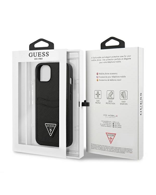 Дополнительное изображение книги «Guess Saffiano Double Card Case for iPhone 13 mini Black»