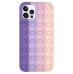 Fusion Pop it силиконовый чехол для Apple iPhone 12 Pro Max фиолетовый - розовый