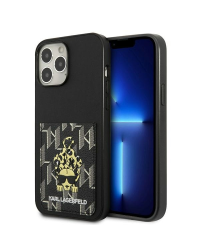 Karl Lagerfeld KLHCP13XCANCNK iPhone 13 Pro Max 6,7" hardcase czarny|black Karlimals Cardslot