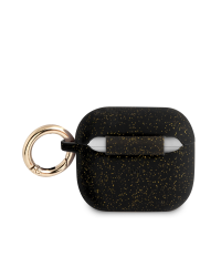 GUA3SGGEK Guess Glitter Printed Logo Silicone Case for Airpods 3 Black