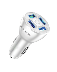 Wozinsky WCCAW 50W 4x USB-A QC car charger - white