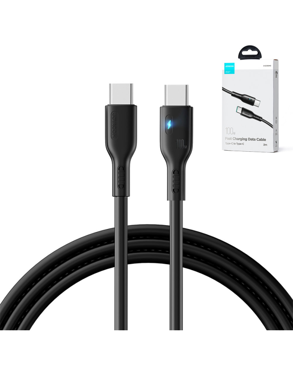 Joyroom S-CC100A13 USB C - кабель USB C 100 Вт 2м черный
