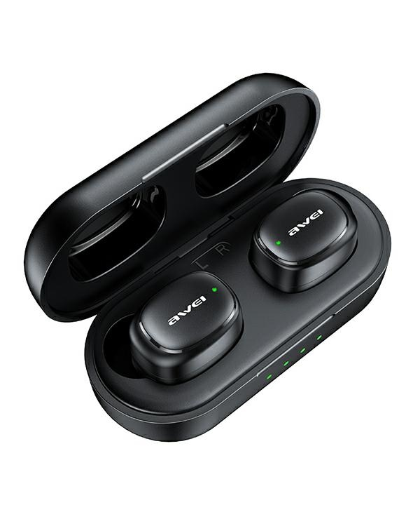 Дополнительное изображение книги «AWEI słuchawki Bluetooth 5.1 T13 Pro TWS + stacja dokująca czarny|black»