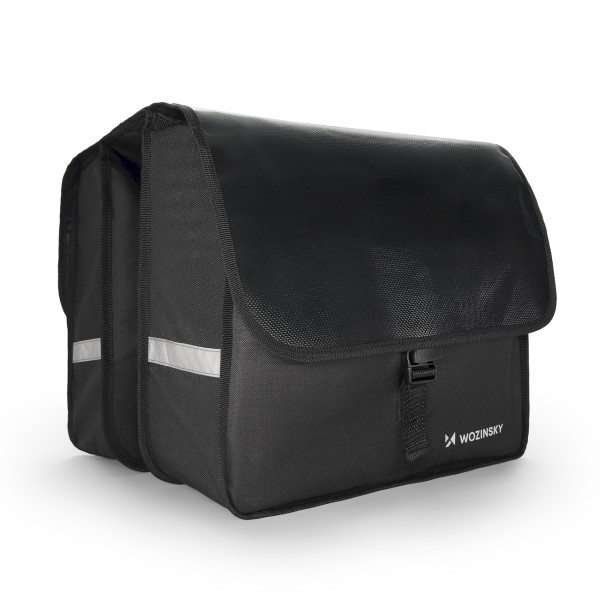 Wozinsky bicycle bag pannier rack 28l black (WBB34BK)