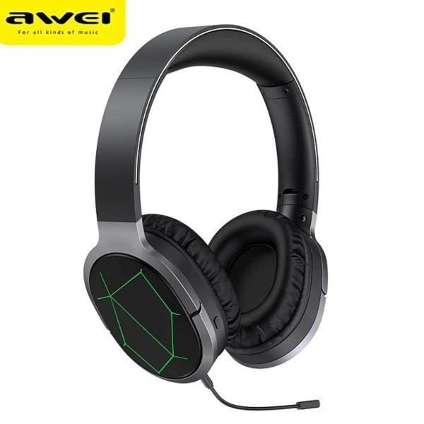 Обложка книги «AWEI słuchawki gaming Bluetooth A799BL nauszne gamingowe z mikrofonem czarny|black»