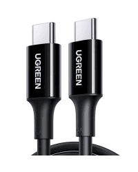 UGREEN US300 USB-C cable to USB-C, 100W, 5A, 1m (black)
