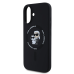 Karl Lagerfeld Liquid Silicone Karl and Choupette MagSafe Case for iPhone 16 Black