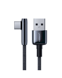 Ugreen elbow USB - USB Typ C cable 5 A Quick Charge 3.0 AFC FCP 0,25 m black (70430 US313)