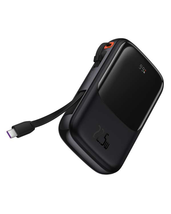 Powerbank Baseus Qpow PRO with cable, 10000mAh, 22.5W (Black)