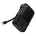 Powerbank Baseus Qpow PRO with cable, 10000mAh, 22.5W (Black)