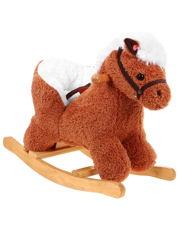Мягкая лошадка-качалка