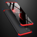 GKK 360 Protection Case Front and Back Case Full Body Cover Samsung Galaxy M51 black-red