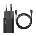 Baseus Super Si Quick Charger 1C 20W с кабелем USB-C для Lightning 1м (черный)