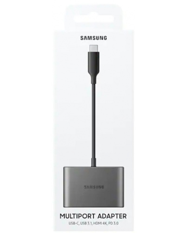 Samsung USB-C Multiport Адаптер / USB 3.1 / HDMI 4K / USB-C / Серебряный