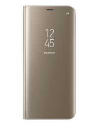 Samsung EF-ZG955CFEGWW Clear View Cover Оригинальный чехол книжка для Samsung G955 Galaxy S8 Plus Золотой
