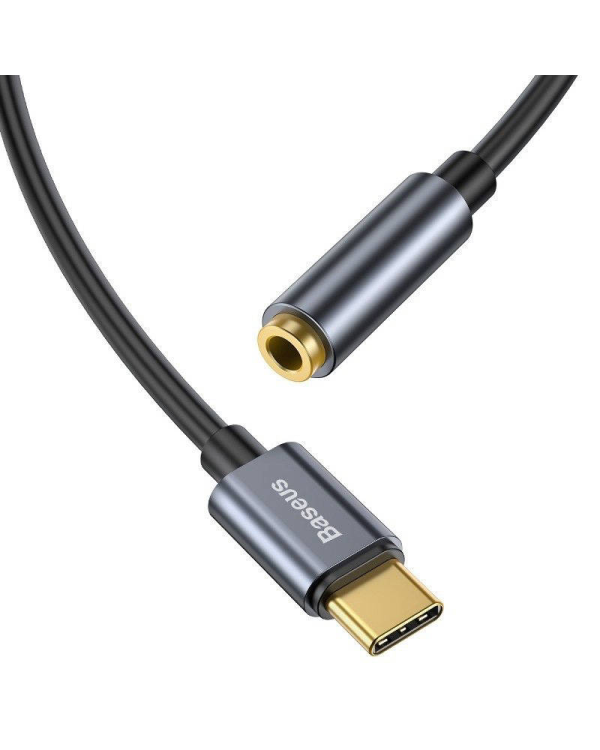Baseus L54 Audio Adapter USB-C + mini jack 3,5mm (Black+Gray)