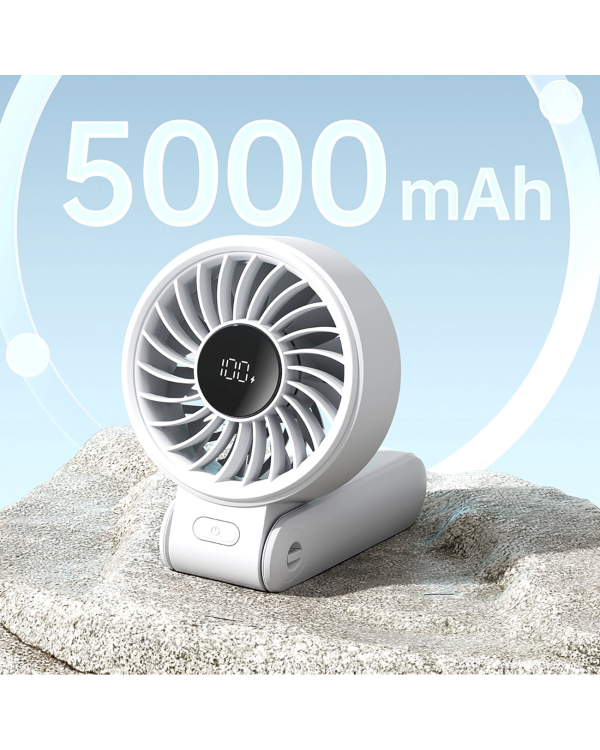 Портативный USB-вентилятор Jisulife Handheld Fan Life7 3600mAh - серый