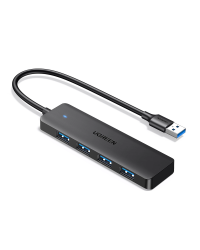 Ugreen CM219 HUB with 4 USB-A 3.0 ports and USB-A 3.0 cable - black