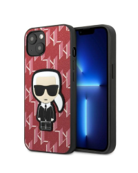 Karl Lagerfeld Monogram Ikonik Case for iPhone 13 Red