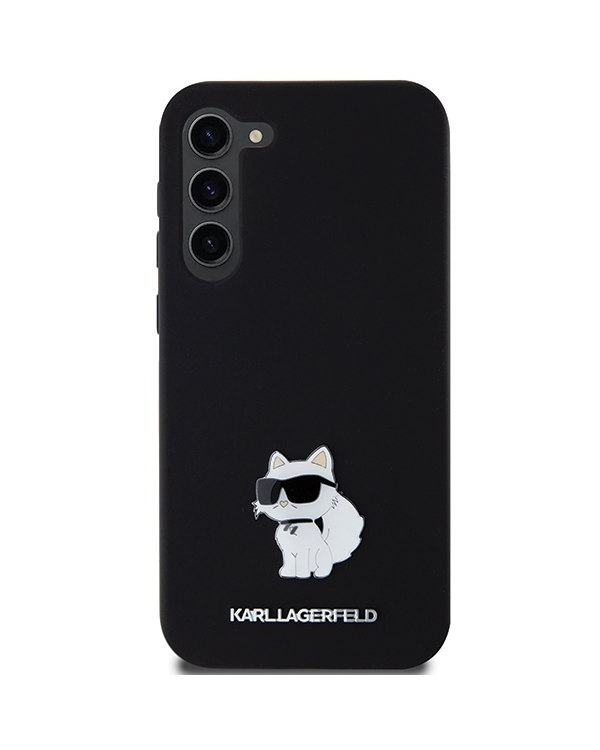 Дополнительное изображение книги «Karl Lagerfeld KLHCS24MSMHCNPK Samsung S24+ S926 czarny|black hardcase Silicone Choupette Metal Pin»