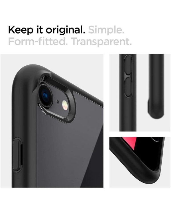 Case SPIGEN Ultra Hybrid 042CS20926 for Iphone 7|8|SE 2020|SE 2022 - Black
