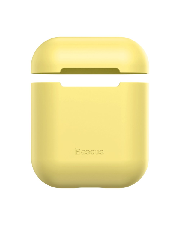 Baseus Ultrathin Series Силиконовый чехол для наушников Apple Airpods 1 / 2 Желтый