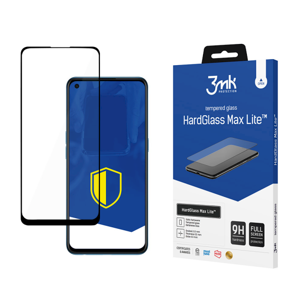 Обложка книги «Oppo Reno 5/5 K 5G Black - 3mk HardGlass Max Lite™ screen protector»