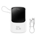 Powerbank Baseus Qpow PRO with cable, 10000mAh, 22.5W (White)