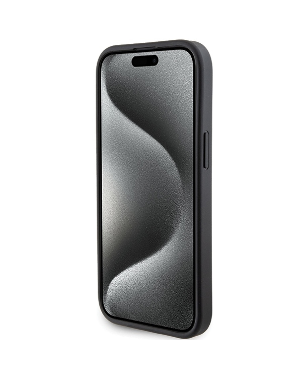 Karl Lagerfeld KLHCP15MGSACHPK iPhone 15 Plus | 14 Plus 6.7" |черный жесткий чехол Gripstand Saffiano Choupette Pins