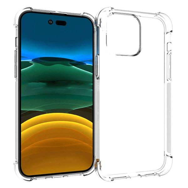 Fusion Anti Shock 1.5 mm Силиконовый чехол для Apple iPhone 14 Max / Plus Прозрачный