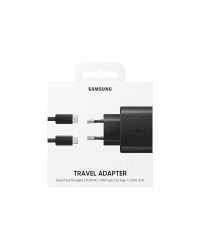 Samsung EP-TA845XBEGWW Quick Charge 3.0 / 45W Зарядное устройство + Type-C Провод / Черное (EU Blister)