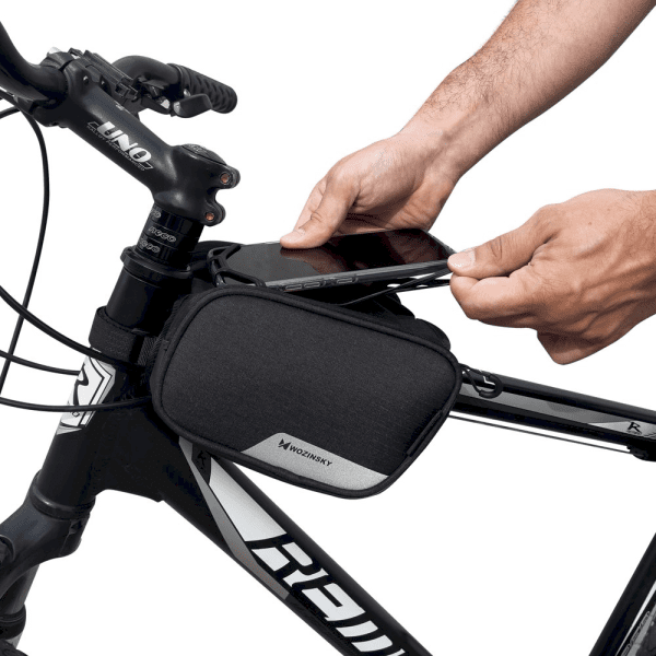 Обложка книги «Wozinsky Bike Front Storage Bag Bicycle Frame Phone Case 6,5 inch max 1,5L black (WBB14BK)»