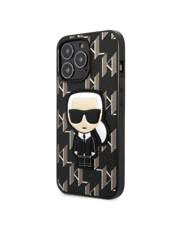 Karl Lagerfeld Monogram Ikonik Case for iPhone 13 Pro Max Black